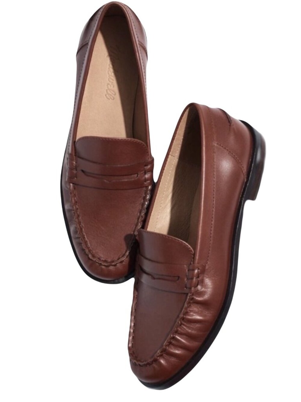 Madewell NYE Penny Loafers Apple Butter Brown Size 12 NEW IN BOX